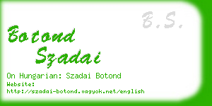 botond szadai business card